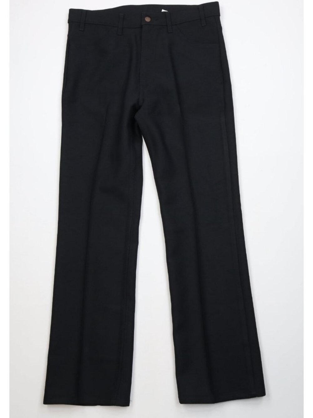 Vtg Y2K 2001 Levis Mens 36x32 Knit Flared Wide Leg Chino Pants Black Polyester